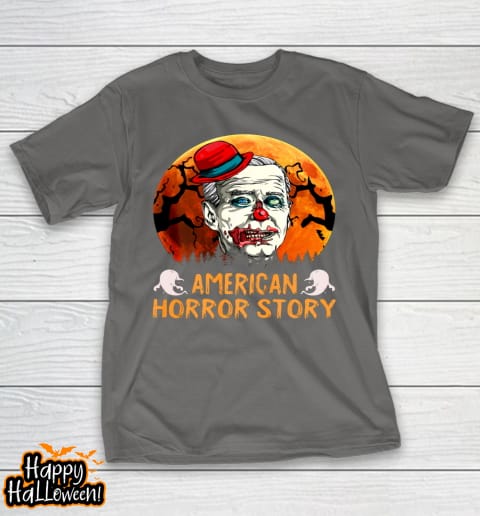 joe biden horror american clown story halloween anti biden t shirt 684 dwyqtf