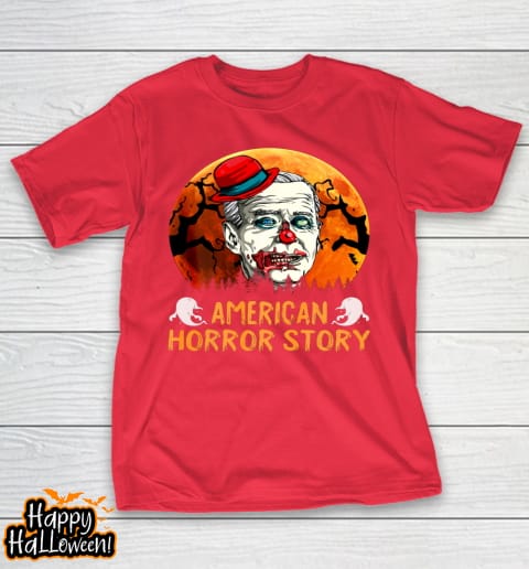 joe biden horror american clown story halloween anti biden t shirt 972 u7gko8