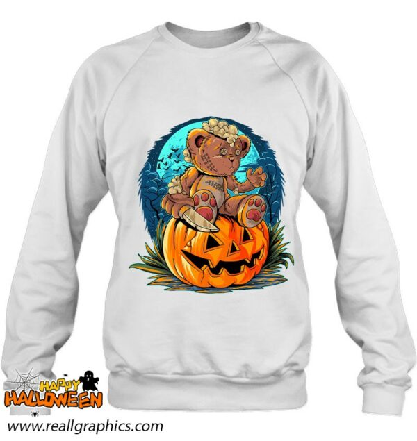 killer teddy bear lazy halloween pumpkin scary monster shirt 246 4pa94