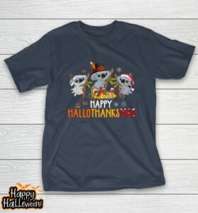 koala halloween and merry christmas happy hallothanksmas t shirt 383 clxonn