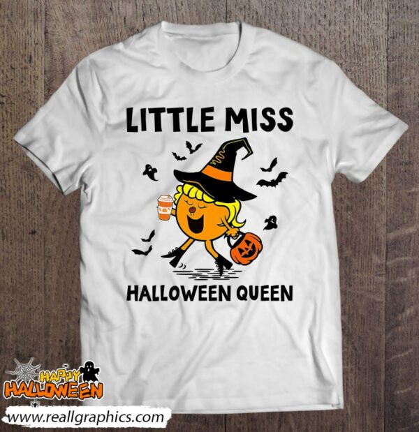 little miss halloween queen pumpkin shirt 247 qrs1a