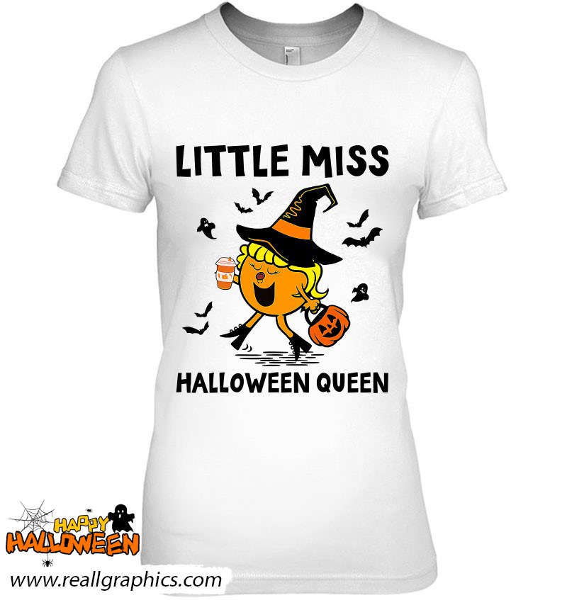 Little Miss Halloween Queen Pumpkin Shirt