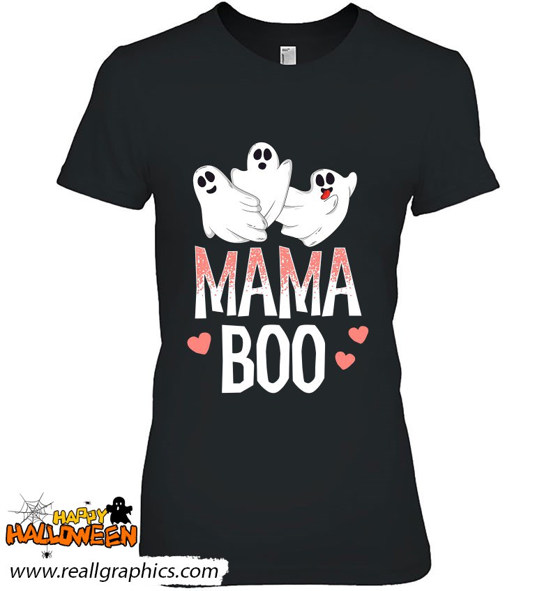 Mama Boo Halloween Ghost Trick Or Treat Mom Mother Outfit Shirt