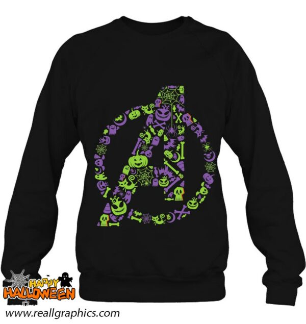 marvel avengers logo spooky halloween shirt 110 a4ytq