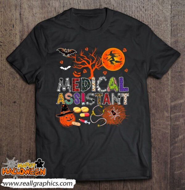 medical assistant halloween zombie costume scary pumpkin shirt 203 vcpku