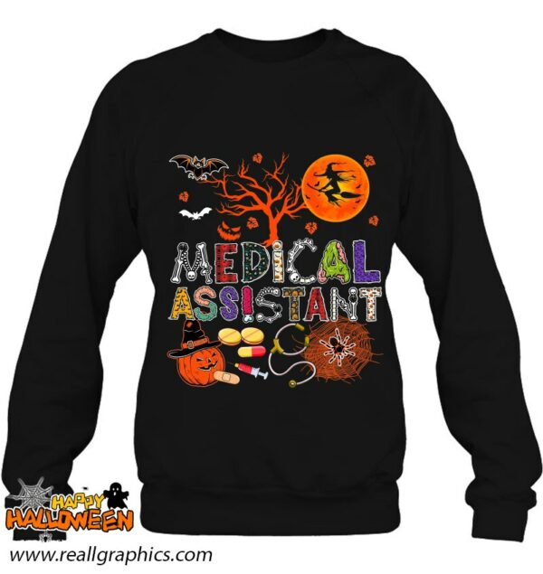 medical assistant halloween zombie costume scary pumpkin shirt 206 o42jg