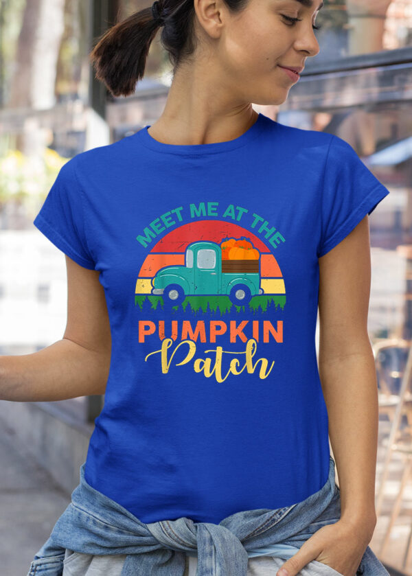 meet me at the pumpkin patch thanksgiving halloween fall funny halloween shirt 193 b3uw7a