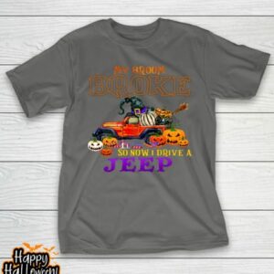 my broom broke so now i drive a jeep halloween witch funny t shirt 1081 zhourv