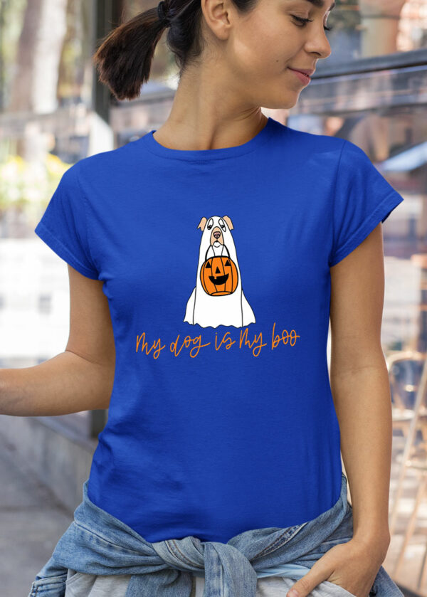my dog is my boo ghost halloween dog lover spooky ghost shirt 198 kui4mv