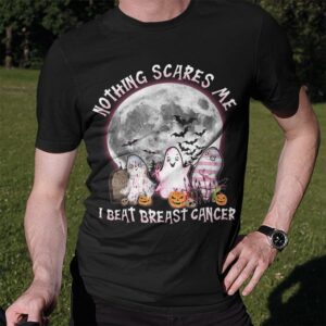nice ghosts nothing scares me i beat breast cancer halloween t shirt 1 Z7tZy