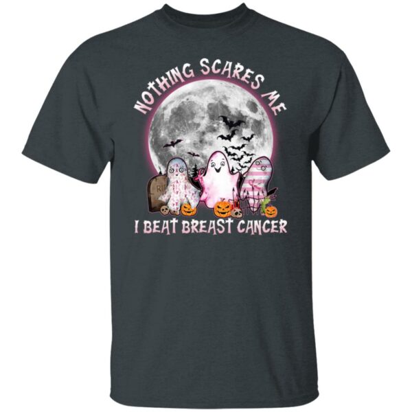 nice ghosts nothing scares me i beat breast cancer halloween t shirt 2 xbgo8