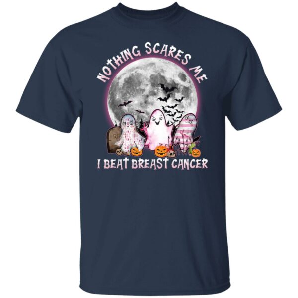 nice ghosts nothing scares me i beat breast cancer halloween t shirt 3 kgvoh