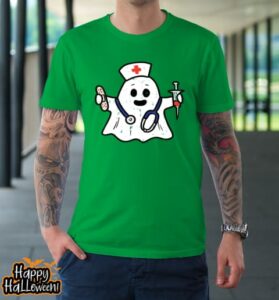 nurse ghost scrub top halloween costume for nurses rn t shirt 672 drnfg8