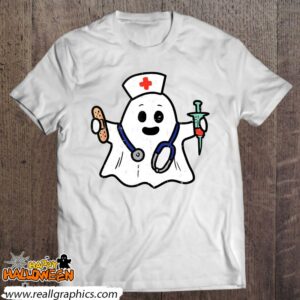 nurse ghost scrub top halloween costume for nurses women rn shirt 251 Hxvoa