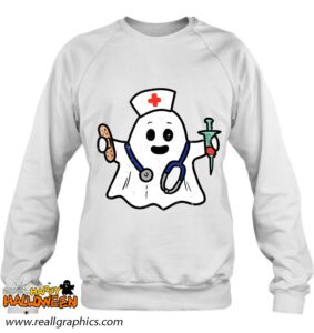 nurse ghost scrub top halloween costume for nurses women rn shirt 254 kxg5p