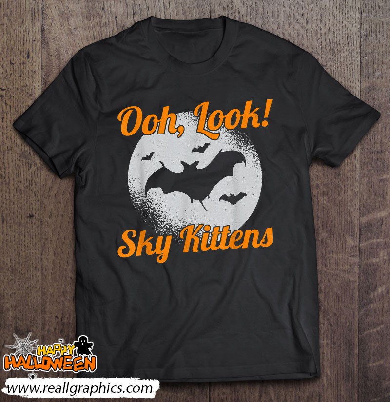 Oh Look Sky Kittens Bat Halloween Bats Shirt