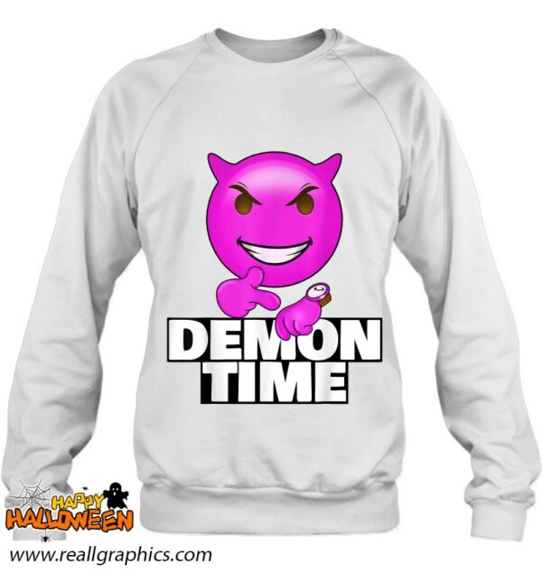 on demon time meme emote funny trending slang street shirt 627 gyws6