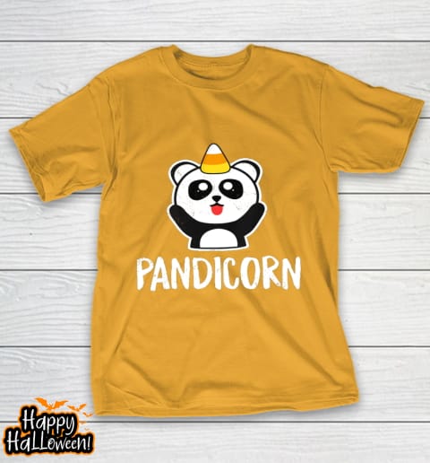 pandicorn funny halloween t shirt panda unicorn candy corn t shirt 224 urqz1a