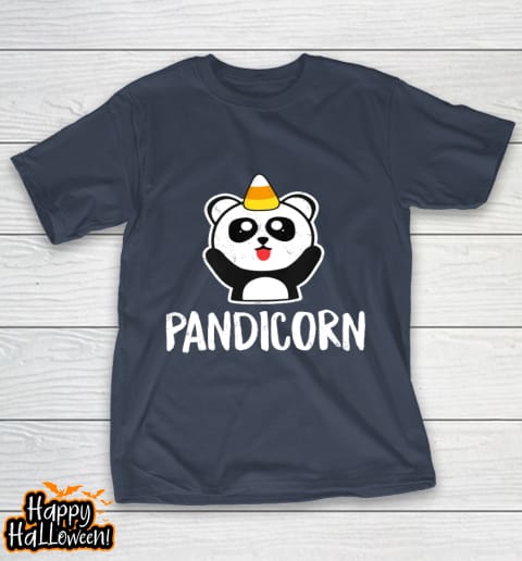 pandicorn funny halloween t shirt panda unicorn candy corn t shirt 373 sutp2k