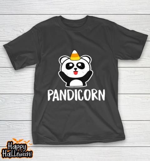 pandicorn funny halloween t shirt panda unicorn candy corn t shirt 40 yg1oii