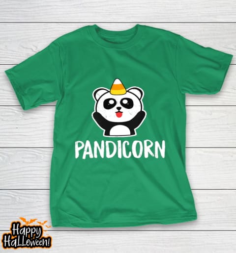 pandicorn funny halloween t shirt panda unicorn candy corn t shirt 668 m19vj3