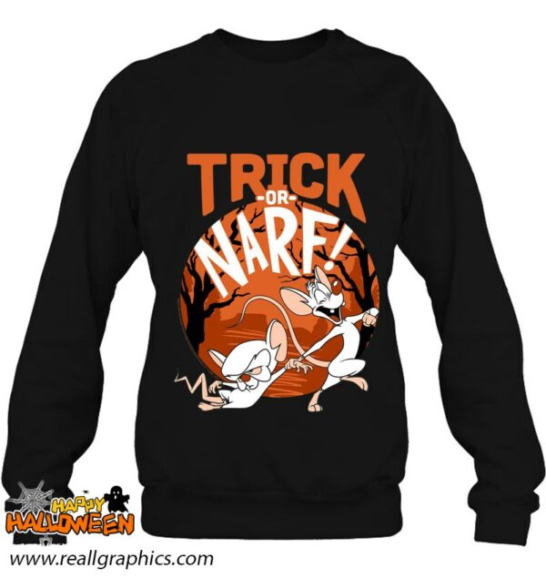 pinky and the brain halloween trick or narf shirt 334 n1iqk