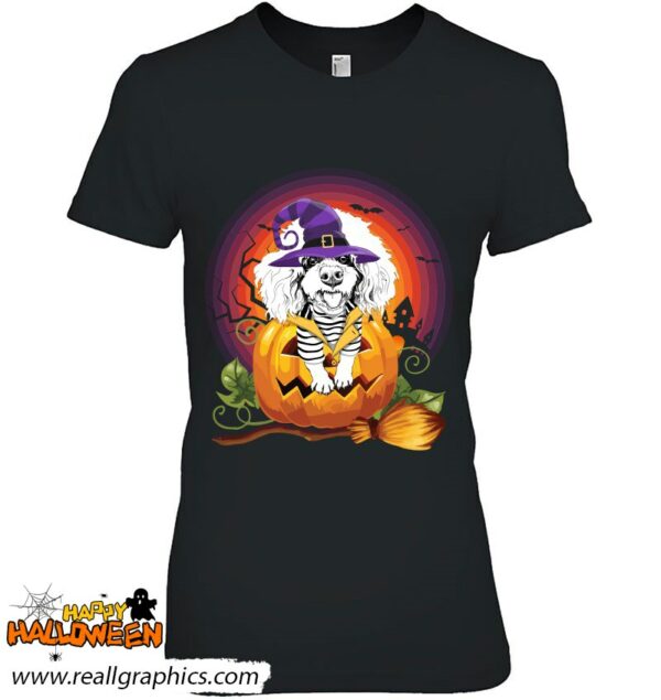 poodle witch pumpkin halloween dog lover costume shirt 753 vhl7o
