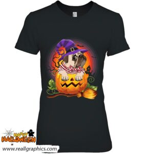 pug witch pumpkin halloween dog lover costume shirt 757 gcukr