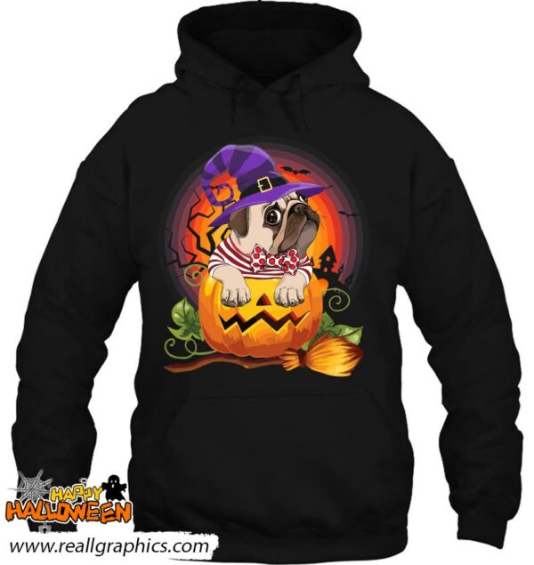 pug witch pumpkin halloween dog lover costume shirt 758 x9am3