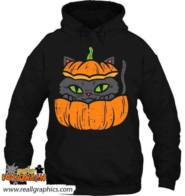 pumpkin cat cute halloween animal pet kitten men women kids shirt 1329 74pek