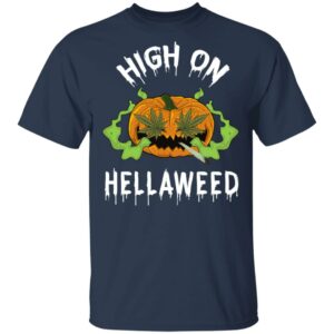 pumpkin weed high on hellaweed halloween t shirt 3 veglj