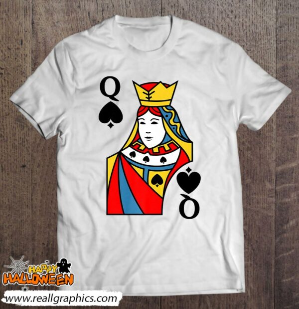 queen of spades playing card costume halloween deck cards shirt 1064 9jfvt
