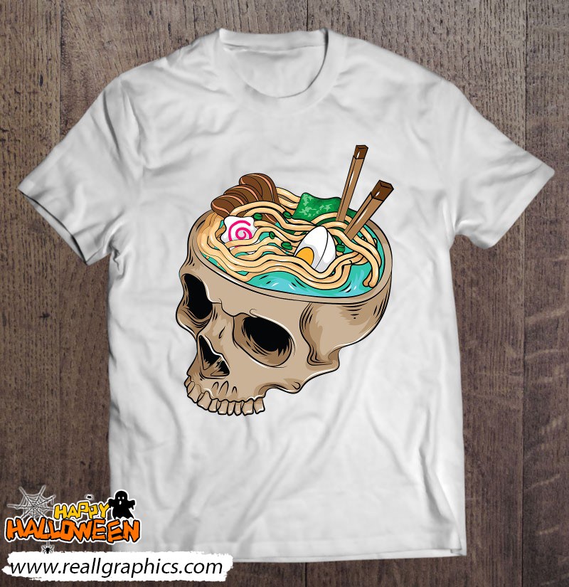 Ramen Brain Skull Cute Love Japanese Food Funny Japan Gift Shirt