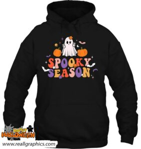retro groovy spooky season floral ghost hippie halloween shirt 1154 yn4wg