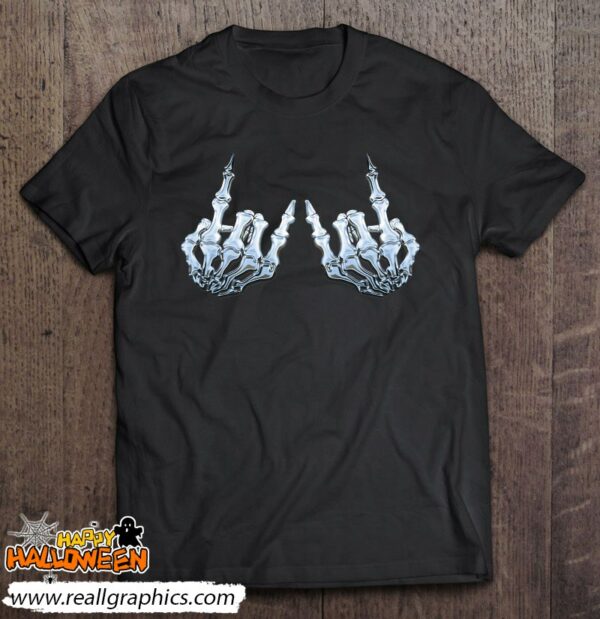 rock on rock star skeleton hands shirt 207 qxznr