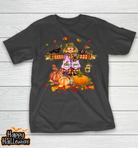 scarecrow autumn hello fall pumpkin thanksgiving halloween t shirt 26 o9vo5r