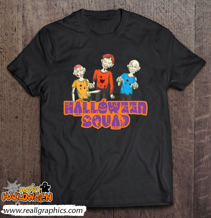 Scary Halloween Squad Spooky Zombie Shirt