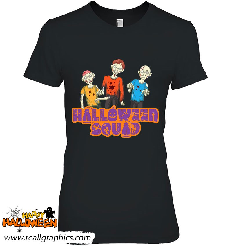 Scary Halloween Squad Spooky Zombie Shirt