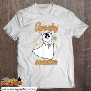 scary spooky halloween flower cat design shirt 564 iy5Sc