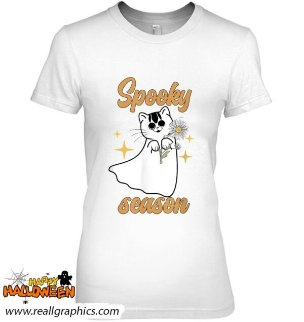 scary spooky halloween flower cat design shirt 565 qtbwc