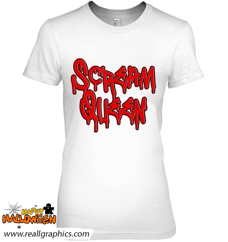 Scream Queen Horror Screen Queen Horror Film Lover For Girls Shirt