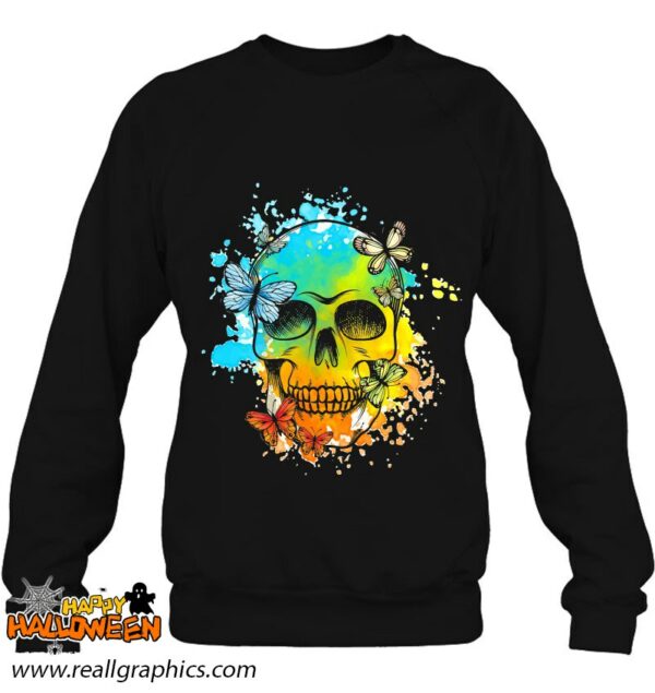 skull butterfly colorful skull halloween costume shirt 1159 avhhm