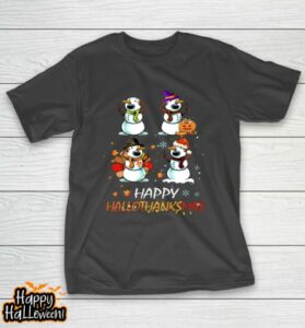 snowman halloween and merry christmas happy hallothanksmas t shirt 18 ag2q8w