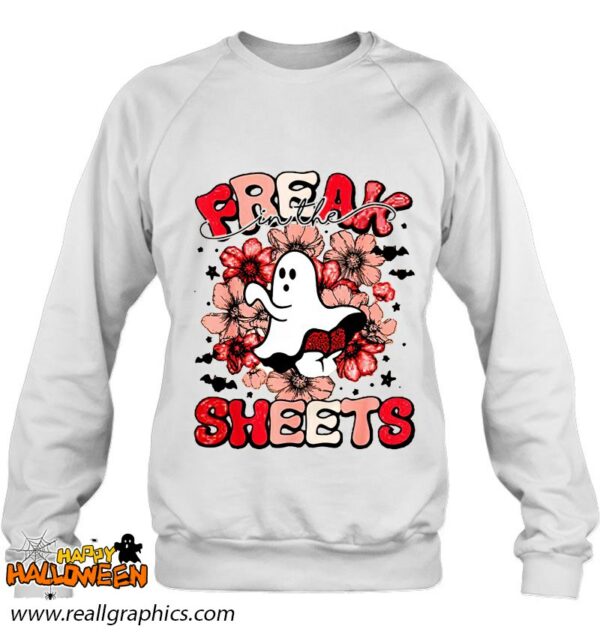 spooky freak in the sheets halloween floral ghost shirt 290 a29lc