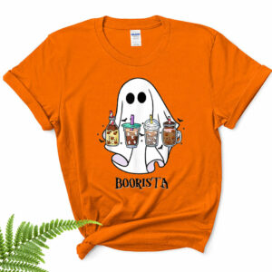 spooky ghost boorista boo coffee halloween spooky ghost coffee barista shirt 27 u2gput