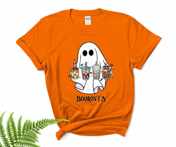 spooky ghost boorista boo coffee halloween spooky ghost coffee barista shirt 27 u2gput