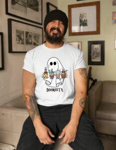 spooky ghost boorista boo coffee halloween spooky ghost coffee barista shirt 72 wkwvaf
