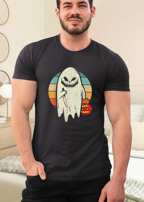 spooky ghost retro halloween costume spooky ghost shirt 121 kxr4vo