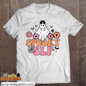 spooky slp speech language pathologist ghost halloween shirt 560 UuRwo