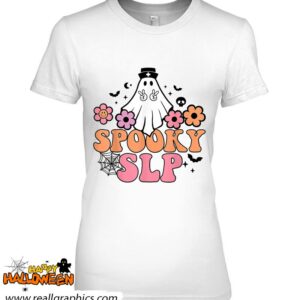 spooky slp speech language pathologist ghost halloween shirt 561 qPtyH